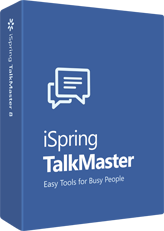 Box containing iSpring TalkMaster software