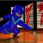 Still image from "Chubby Ninja vs Master Key" animation