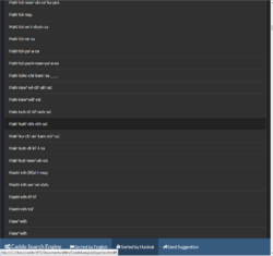 Originally created from Java code as a Google Play app, the CSE ("Caddo Search Engine") is now HTML5 only and is available as a free open source solution on GitHub. Screenshot of the Caddo Search Engine app with a list of words shown in response to a search term.
